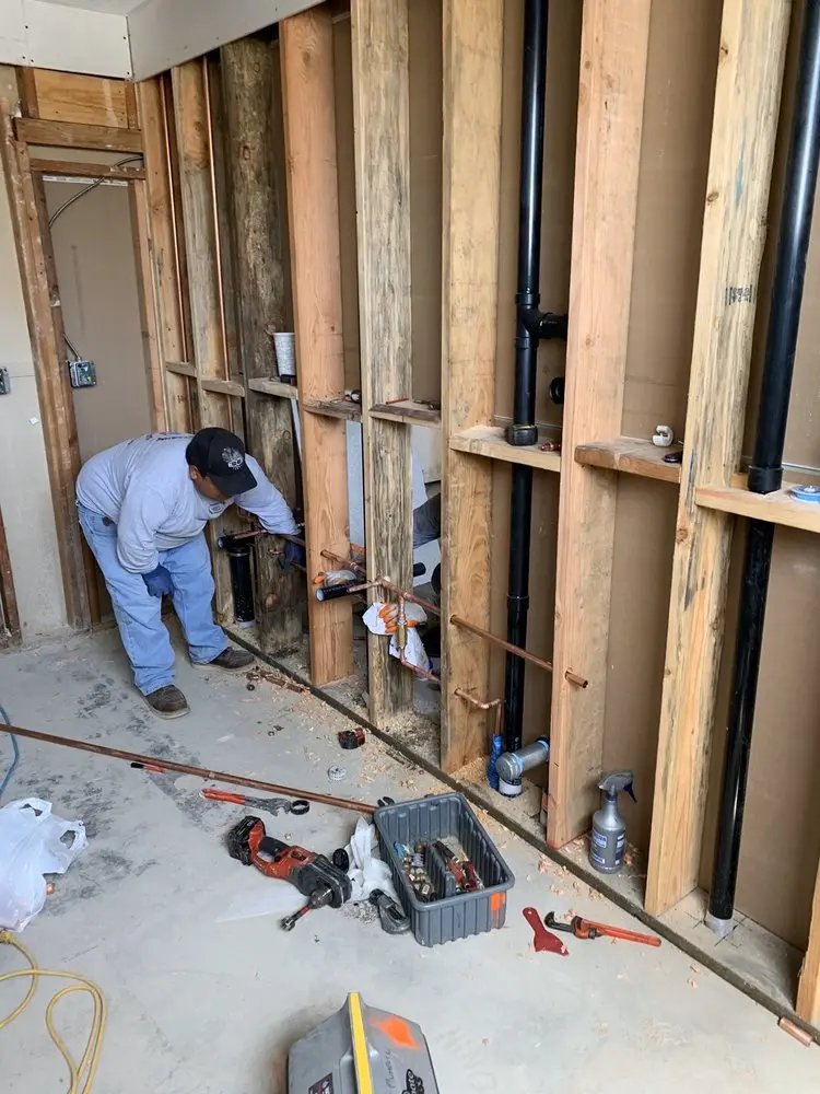 Commercial rough-in plumbing for Water Heater Replacement in Mercer Square